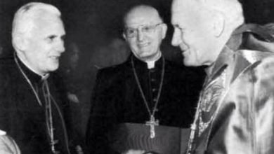 Três últimos papas reunidos